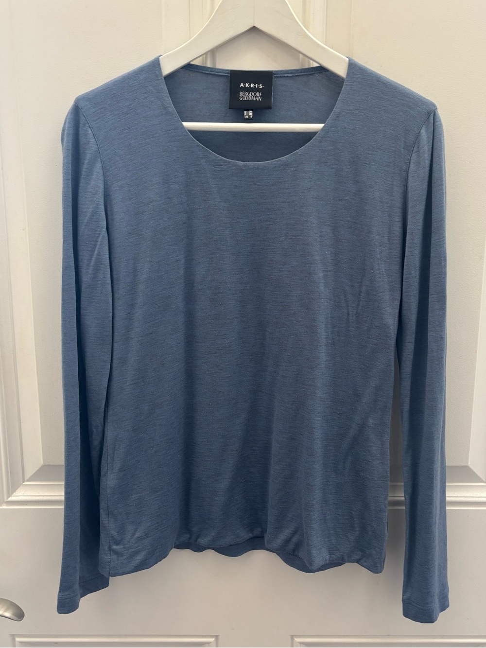Akris Cashmere and Silk Long Sleeve Tee 8